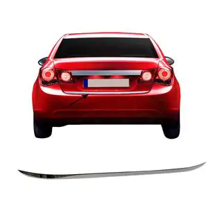 Накладка на задний бампер нержавейка Chevrolet Cruze 2009–2015 гг. фото 4