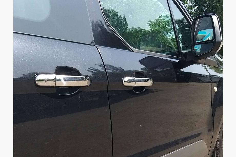 Ford Connect 2014-2021 гг. Хромированные Накладки на Ручки Дверей (4 шт, Нержавейка) Carmos - Турецкая Нержавеющая Сталь Image