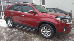 Kia Sorento II XM 2009-2014 гг. Окантовка Окон (6 шт, Нержавейка) фото 1