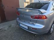 Mitsubishi Lancer X 2008- гг. Накладка на задний бампер нержавейка Carmos - Турецкая Нержавеющая Сталь фото 2