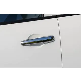 Хромированные Накладки на Ручки (4 шт., Нержавейка) Mitsubishi Pajero Sport 2008-2015 гг. фото 1