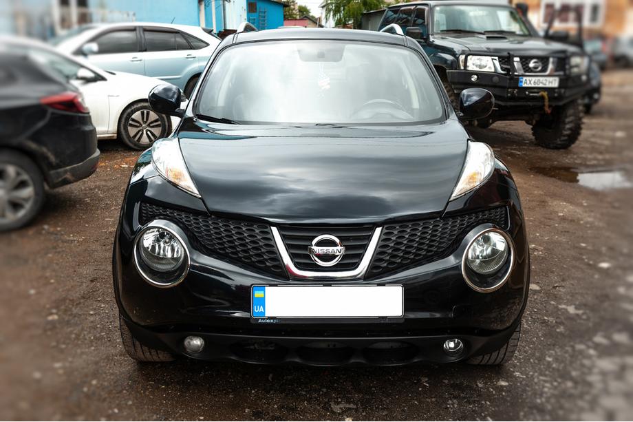 Nissan Juke 2010-2019 гг. Хромированные накладки на передние фары (2 шт., нерж. сталь) 2010-2014, Carmos - Турецкая сталь Фото 4