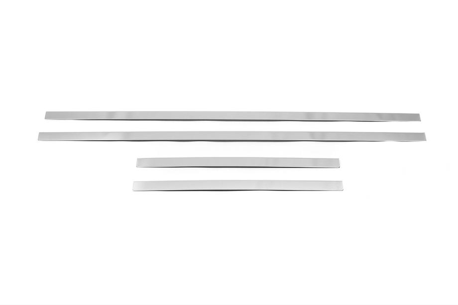 Nissan Navara 2006-2015 гг. Наружные молдинги окон нержавейка (4 шт.) Carmos - Турецкая Нержавеющая Сталь Фото 2