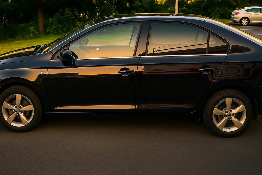 Skoda Rapid 2012-2019 гг. Окантовка окон Нержавеющая сталь (4 шт.) Image