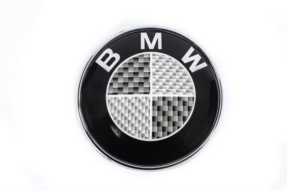 BMW 5 серия E34 1988-1995 гг. Эмблема карбон, Турция (82мм) Фото 3