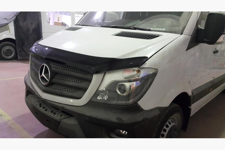 Mercedes Sprinter W906 2006–2018 гг. Дефлектор капота 2013+ (V1, EuroCap) Фото 9
