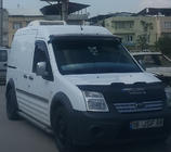 Ford Connect 2010-2013 гг. Козырек на лобовое стекло (черный глянец, 5мм) фото 4
