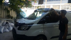 Ford Custom 2013-2022 гг. Козырек на лобовое стекло (на кронштейнах) фото 4