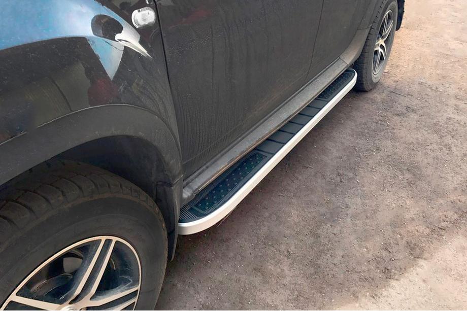Renault Duster 2008–2017 гг. Боковые Подножки Tayga V2 (2 шт., Алюминий) Image