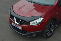 Nissan Qashqai 2010-2014 гг. Дефлектор капота (EuroCap) фото 8
