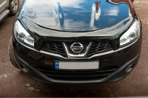 Nissan Qashqai 2010-2014 гг. Дефлектор капота (EuroCap) фото 1