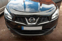 Nissan Qashqai 2010-2014 гг. Дефлектор капота (EuroCap) фото 4