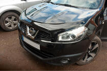 Nissan Qashqai 2010-2014 гг. Дефлектор капота (EuroCap) фото 5