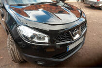 Nissan Qashqai 2010-2014 гг. Дефлектор капота (EuroCap) фото 3