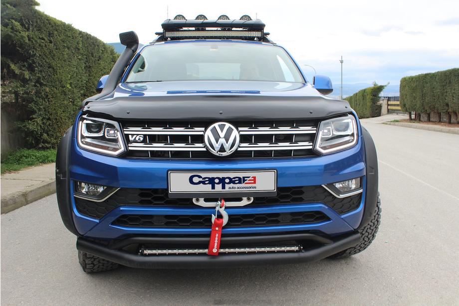 Volkswagen Amarok 2010-2022 гг. Дефлектор капота (EuroCap) Фото 5