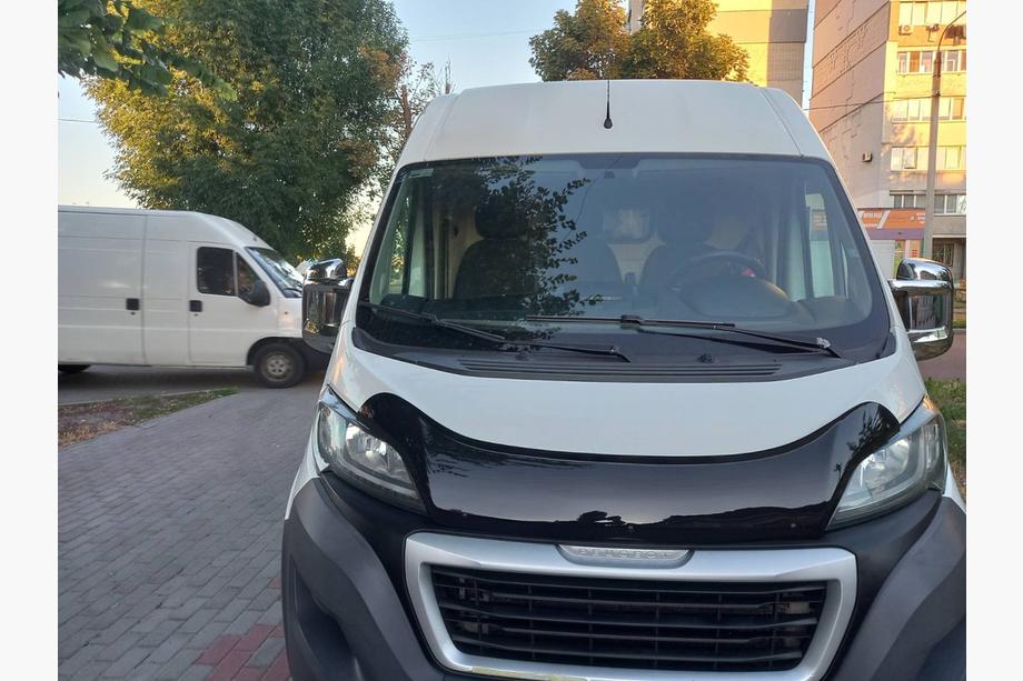 Peugeot Boxer 2006-2025 гг. Дефлектор капота 2014+ (EuroCap) Image