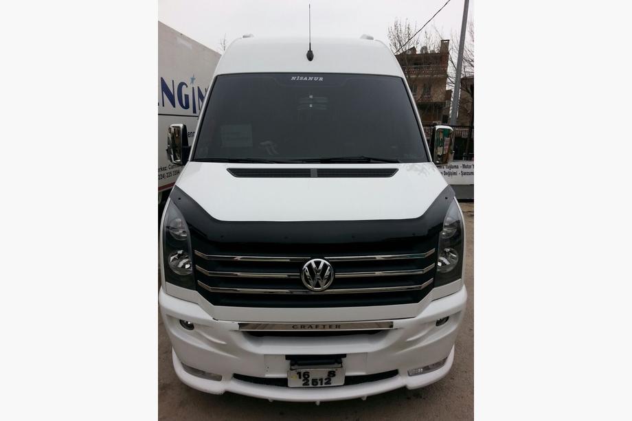 Volkswagen Crafter 2006-2016 гг. Дефлектор капота 2006↗, 2011↗ (EuroCap) Фото 9