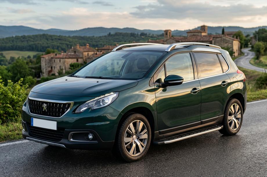 Peugeot 3008 2008-2016 гг. Боковые Подножки Fullmond (2 шт., Алюминий) Image