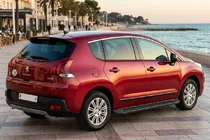Peugeot 3008 2008-2016 гг. Боковые Подножки Allmond Black (2 шт., Алюминий) фото 1