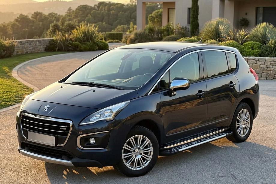 Peugeot 3008 2008-2016 гг. Боковые Подножки Sunrise (2 шт., Алюминий) 2014-2016 Image