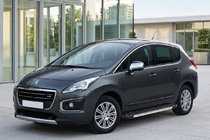 Peugeot 3008 2008-2016 гг. Боковые пороги RedLine V1 (2 шт., алюминий) 2014-2016 фото 1