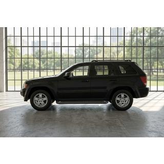 Боковые Подножки Allmond Black (2 шт., Алюминий) Jeep Grand Cherokee WK 2004-2010 гг. фото 1