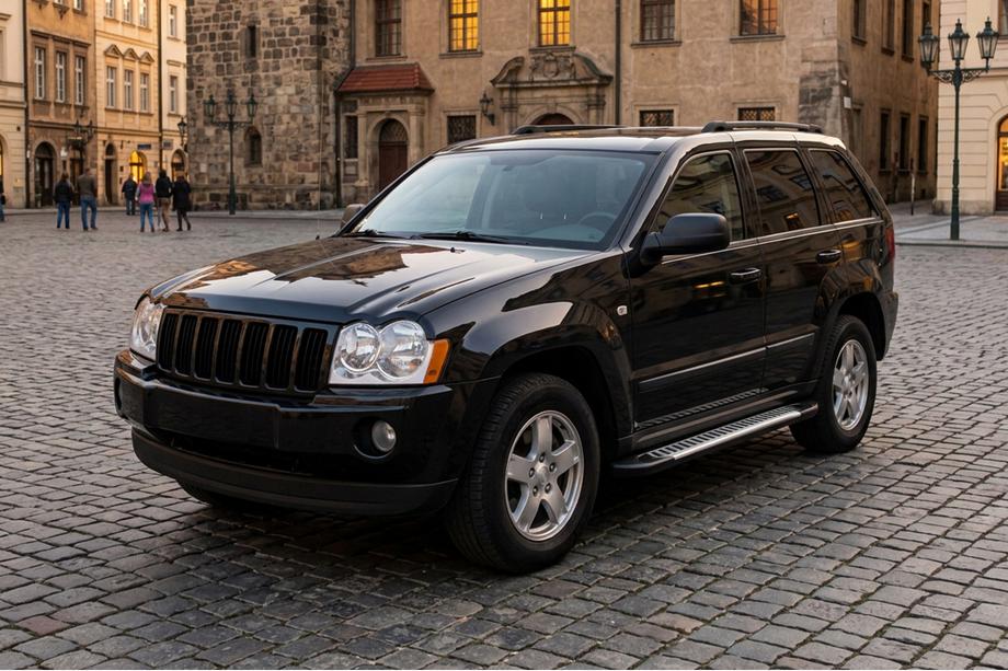 Jeep Grand Cherokee WK 2004-2010 гг. Боковые Подножки Line (2 шт., Алюминий) Image