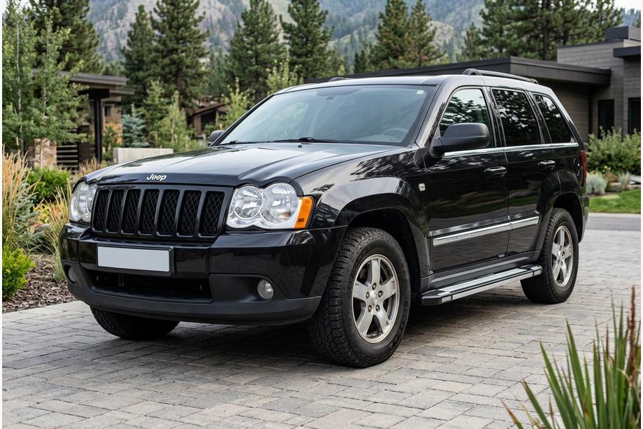 Jeep Grand Cherokee WK 2004-2010 гг. Боковые Подножки Rainbow (2 шт., Алюминий) Image