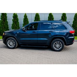 Боковые Подножки Allmond Black (2 шт., Алюминий) Jeep Grand Cherokee WK2 2010-2021 гг. фото 1