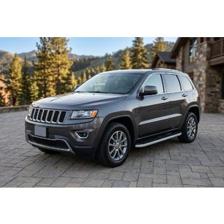 Боковые Подножки Tayga Grey (2 шт., Алюминий) Jeep Grand Cherokee WK2 2010-2021 гг. фото 1