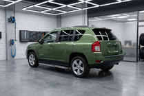 Jeep Compass 2006-2016 гг. Боковые Подножки Maydos V2 (2 шт., нержавейка) фото 1
