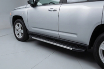 Jeep Compass 2006-2016 гг. Боковые Подножки Duru (2 шт., Алюминий) фото 1