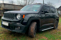 Jeep Renegade 2014- гг. Боковые Подножки Maya V1 (2 шт., Алюминий) фото 1