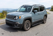 Jeep Renegade 2014- гг. Боковые пороги Bosphorus Black (2 шт., алюминий) фото 1