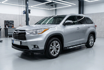 Toyota Highlander 2013-2019 гг. Боковые Подножки Sunrise (2 шт., Алюминий) фото 1