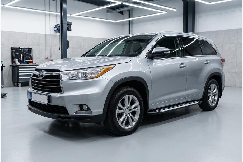 Toyota Highlander 2013-2019 гг. Боковые Подножки Sunrise (2 шт., Алюминий) Image