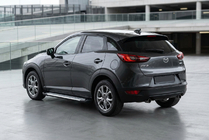 Mazda CX-3 2015- гг. Боковые пороги Allmond Grey (2 шт., алюминий) фото 1