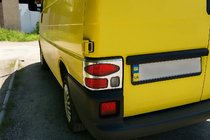 Volkswagen T4 Transporter 1990-2003 гг. Накладки на Задние Фонари (2 шт., Нержавейка) Carmos - Турецкая Нержавеющая Сталь фото 5