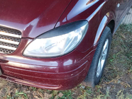 Mercedes Vito W639 2004-2014 гг. Реснички на фары прямые (2004-2010, 2 шт, пластик) Черный Матовый фото 2