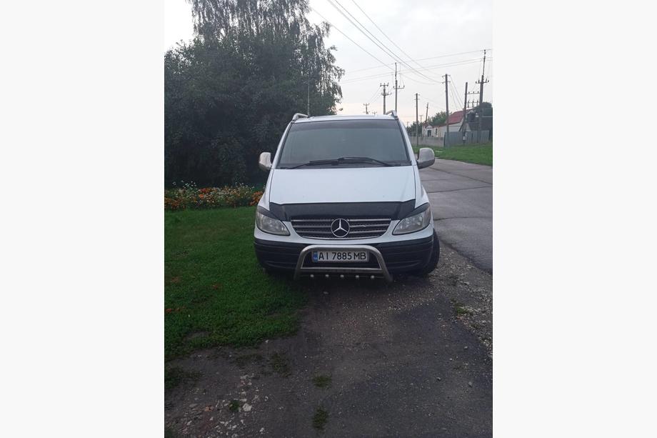 Mercedes Vito W639 2004-2014 гг. Реснички на фары прямые (2004-2010, 2 шт, пластик) Черный Матовый Фото 9