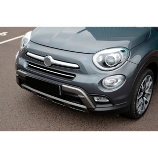 Накладка на передний бампер из нержавеющей стали Fiat 500X 2014-2024 гг. фото 4