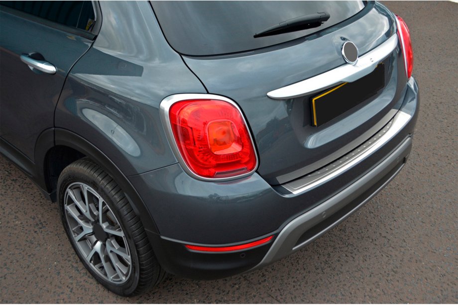 Fiat 500X 2014-2024 гг. Накладка на задний бампер OmsaLine Нержавейка Image