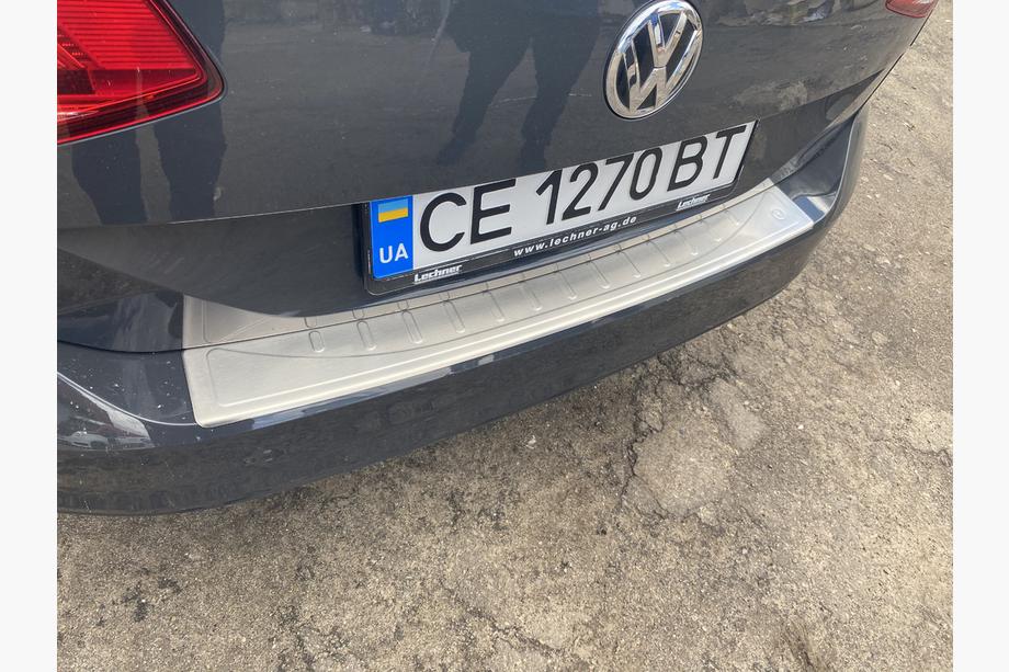 Volkswagen Passat B8 2015-2023 гг. Накладка на задний бампер OmsaLine Нержавейка SW (Универсал) Фото 2
