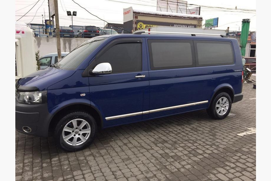 Volkswagen T6 2015-2024 гг. Молдинги на двери Нержавейка Хром 1 дверь, Длинная, Carmos - Турецкая сталь Фото 3