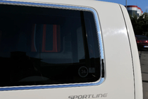Volkswagen T6 2015-2024 гг. Полный комплект молдингов на окна (14 шт, нержавейка) фото 2