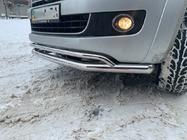 Volkswagen Amarok 2010-2022 гг. Передняя защита двойная Vegas 2010-2016 нержавейка фото 6