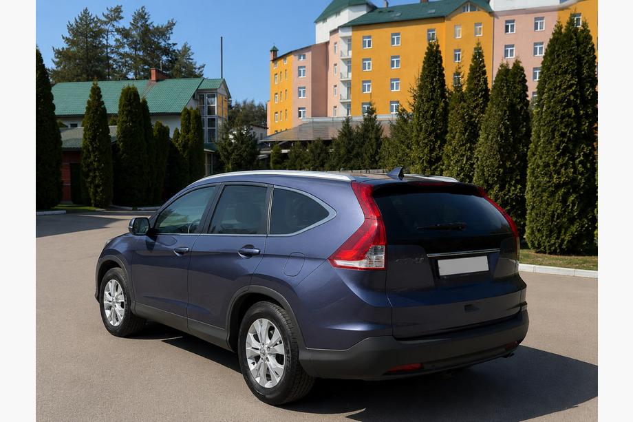 Honda CRV 2012-2016 гг. Интегрированные рейлинги серые OEM (ABS-пластик, установка на болты) Фото 4