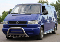 Volkswagen T4 Transporter 1990-2003 гг. Кенгурятник WT003 60мм Нержавейка 50мм, с надписью фото 1