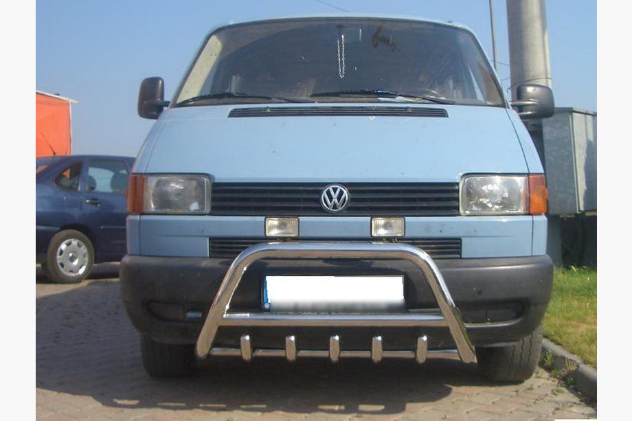Volkswagen T4 Transporter 1990-2003 гг. Кенгурятник WT003 60мм Нержавейка 60мм, без надписи Фото 8