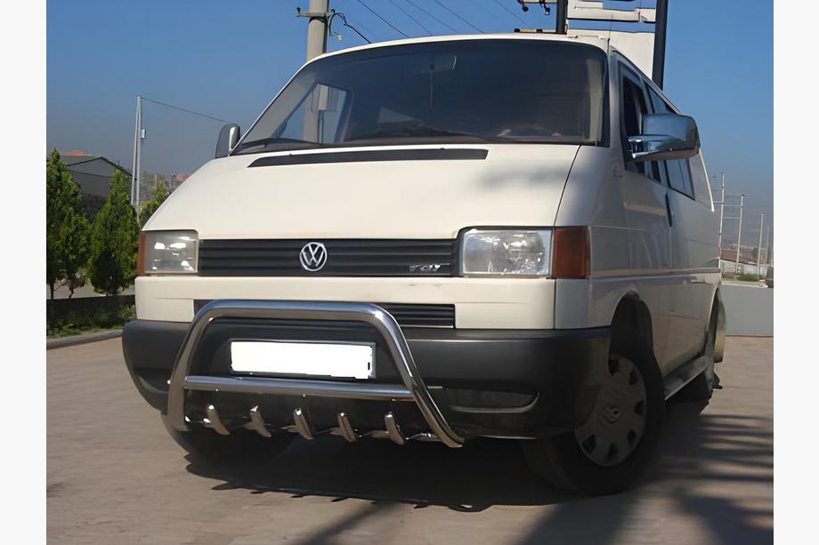 Volkswagen T4 Transporter 1990-2003 гг. Кенгурятник WT003 60мм Нержавейка 60мм, без надписи Фото 9